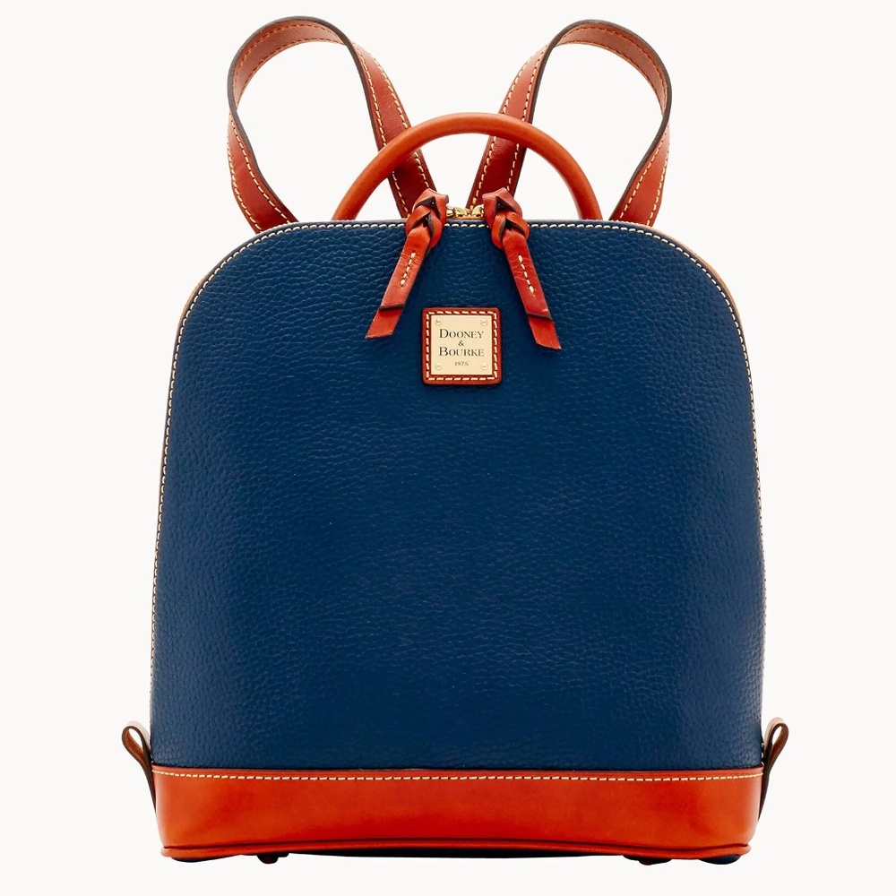 Dooney & Bourke Blue and Tan Backpack